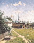 Polenov, Vasily Moscow Courtyard oil painting artist